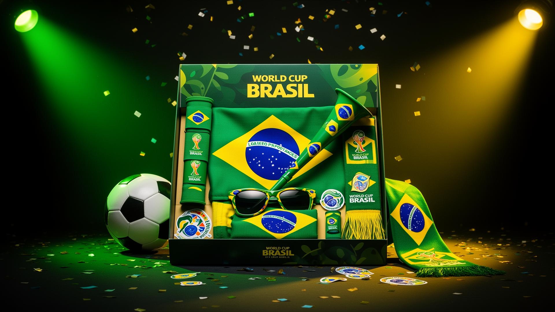 Kit Torcedor Brasil premium com 12 itens